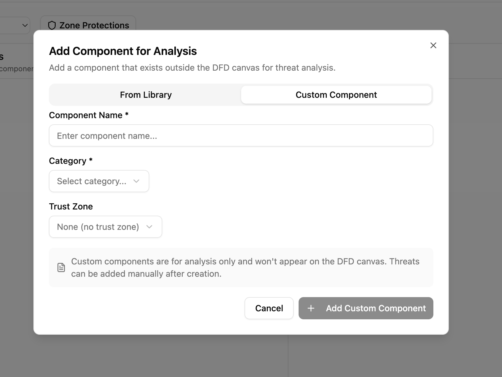 Add analysis-only component
